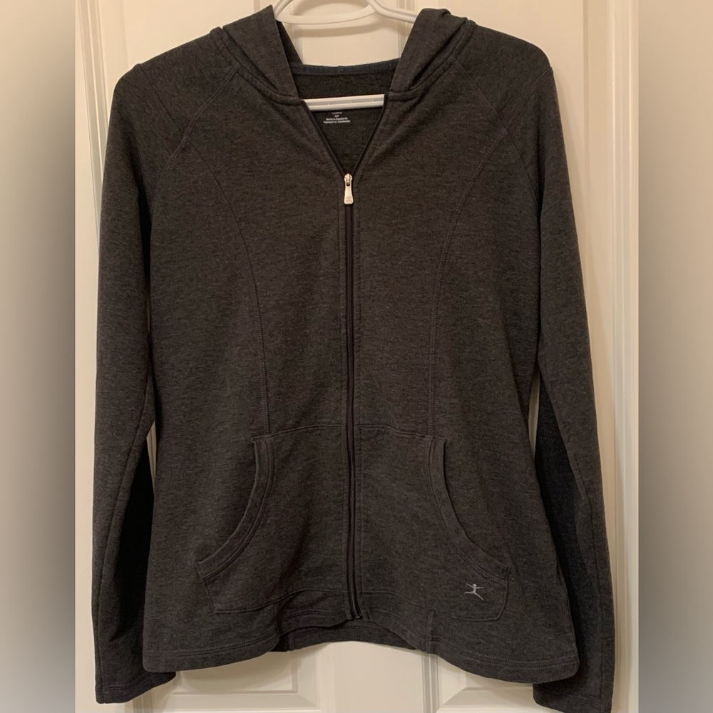 Danskin Women's Gray Zip-Up Hoodie